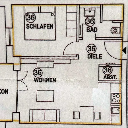 Apartamento Strandlaeufer Whg 36 Meerjungfrau Mit Balkon *